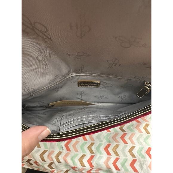 NWT Cole Haan Red Masquerade Velvet Envelope Clutch - Picture 8 of 8